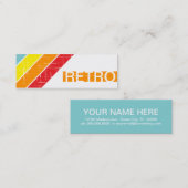 retro mini visitekaartje (Voorkant / Achterkant)