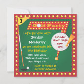 Retro Miniature Golf Party Invitation Kaart (Voorkant)