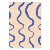 Retro Minimaal Blauw & Beige Trouwen Kaart (Achterkant)