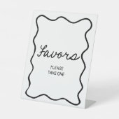 Retro minimaal gunsten Vrijgezellenfeest teken Reclamebord Met Voetstuk (Voorkant)