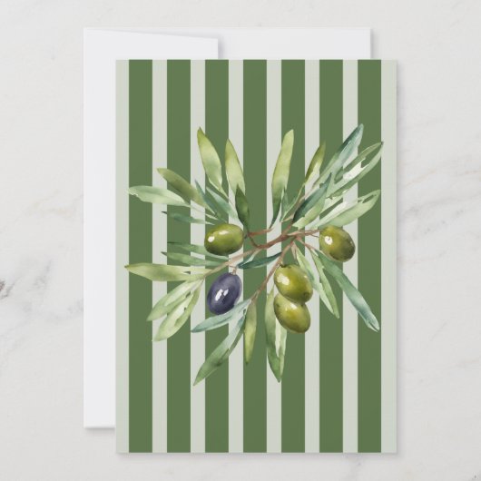 Retro minimalist A Tini One Martini Baby shower Kaart (Achterkant)