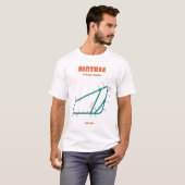 Retro Minimalist Aintree Racecourse Line Art Print T-shirt (Voorkant volledig)