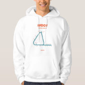 Retro Minimalist Ascot Racecourse Line Art Print Hoodie (Voorkant)