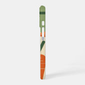 Retro Minimalist Carrot Design iPhone 16 Hoesje (Linkerkant)