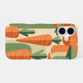 Retro Minimalist Carrot Design iPhone 16 Hoesje (Achterkant horizontaal)