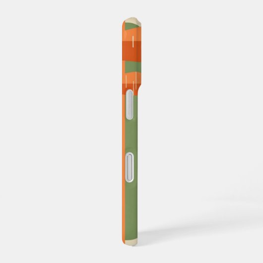 Retro Minimalist Carrot Design iPhone 16 Hoesje (Rechterkant)
