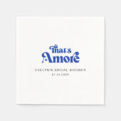Retro Minimalist Dat is Amore Bruidsuitnodiging Servet (Voorkant)
