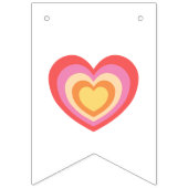 Retro Minimalist Gewoon Getrouwd Passen getrouwd Vlaggetjes (Tweede vlag)