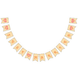 Retro Minimalist Gewoon Getrouwd Passen getrouwd Vlaggetjes