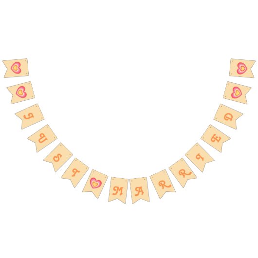 Retro Minimalist Gewoon Getrouwd Passen getrouwd Vlaggetjes (Alle)