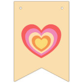 Retro Minimalist Gewoon Getrouwd Passen getrouwd Vlaggetjes (Tweede vlag)