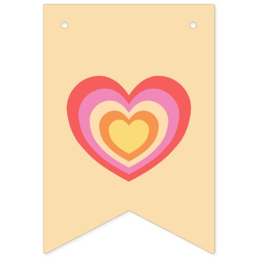 Retro Minimalist Gewoon Getrouwd Passen getrouwd Vlaggetjes (Tweede vlag)