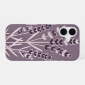Retro Minimalist Lavender Stems iPhone 16 Hoesje (Achterkant horizontaal)