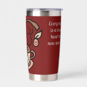 Retro minimalist Mijn koffie, mijn liefde | plezie Geïsoleerde Drinkbeker (Links)