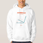 Retro Minimalist Newmarket Racecourse Line Art Pri Hoodie (Voorkant)