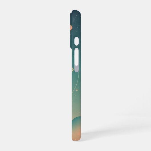 Retro Minimalist Pastel Orb iPhone 16 Hoesje (Linkerkant)