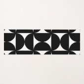 Retro Minimalist Style Black Geometric Bauhaus Yogamat (Voorkant (horizontaal))