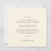 Retro minimalist Vrolijk Kerstfeest Rode Plein Feestdagenkaart (Achterkant)