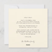 Retro minimalist Vrolijk Kerstfeest Rode Plein Feestdagenkaart (Achterkant)