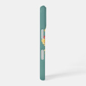 Retro Minimalist Wild Rose Illustration iPhone 16 Hoesje (Rechterkant)