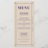 Retro Minimalistisch aangepast flat-menkkaart Menu (Voorkant)