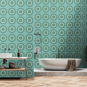 Retro minimalistisch behang met concentrische cirk