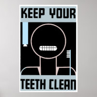 Retro minimalistisch en houd uw tanden schoon