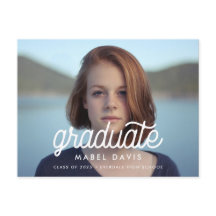 Retro minimalistisch foto-afstuderen