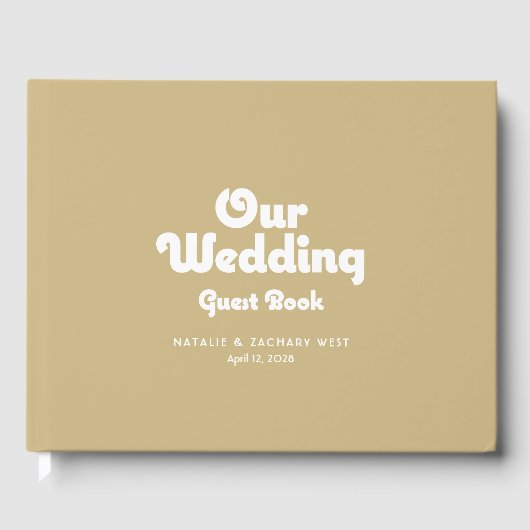 Retro Minimalistisch Gastenboek (Voorkant)