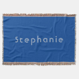 Retro  Minimalistisch Modern Blauw Deken