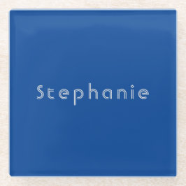 Retro  Minimalistisch Modern Blauw Glazen Onderzetter