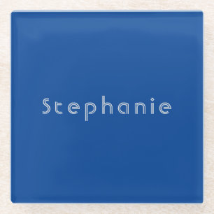 Retro  Minimalistisch Modern Blauw Glazen Onderzetter