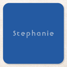 Retro  Minimalistisch Modern Blauw Kartonnen Onderzetters