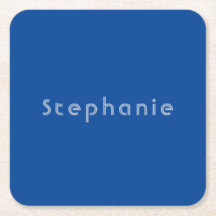 Retro  Minimalistisch Modern Blauw Kartonnen Onderzetters