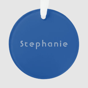 Retro  Minimalistisch Modern Blauw Ornament