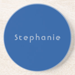 Retro  Minimalistisch Modern Blauw Zandsteen Onderzetter
