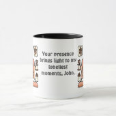 Retro minimalistisch Schattige ontspannen Beer | g Mok (Midden)