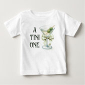 Retro Minimalistische A Tini One Martini Baby Show (Voorkant)