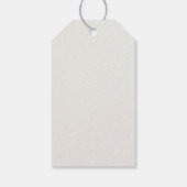 Retro Minimalistische Bunny Bike Egg Basket Pasen Cadeaulabel (Achterkant)