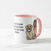 Retro minimalistische geweldige vriendschap tussen mok (Voorkant rechts)