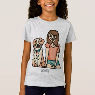 Retro minimalistische geweldige vriendschap tussen t-shirt