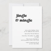 Retro minimalistische Jingle en Mingle Kerstfeest Kaart (Voorkant)
