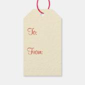 Retro , minimalistische kerststerren Labels Cadeaulabel (Achterkant)