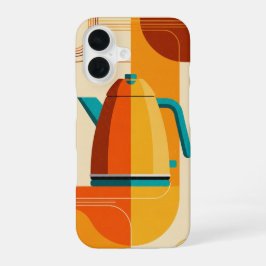 Retro Minimalistische Kookketel iPhone 16 Hoesje