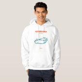 Retro Minimalistische Longchamp Racecourse Lijn Ku Hoodie (Voorkant volledig)