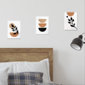 Retro minimalistische muurkunst - Set van 3 Prints (Slaapkamer)