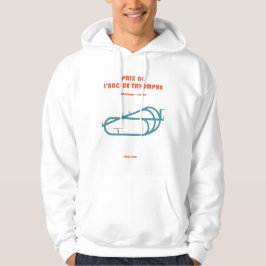 Retro Minimalistische Prix L'Arc De Triomphe Print Hoodie