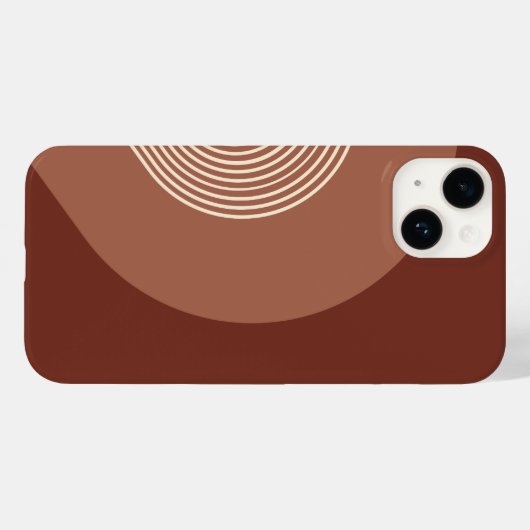 retro-minimalistische regenboog Case-Mate iPhone case (Achterkant (horizontaal))