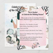 Retro Minimalistische Takken en Vormen Kaart (Voorkant / Achterkant)