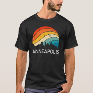 Retro Minnesota Minneapolis Skyline Urban T-shirt